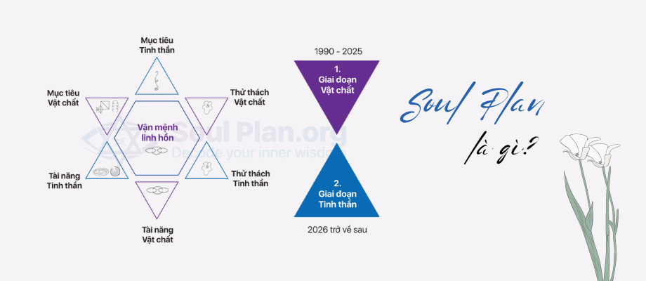 Hình minh họa Bản đồ tâm thức (Kế hoạch linh hồn - Soul Plan) của một người